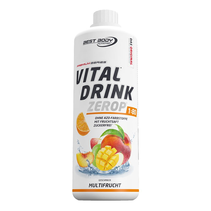 Best Body Vital Drink 1000ml Flasche Mineraldrink Multifrucht
