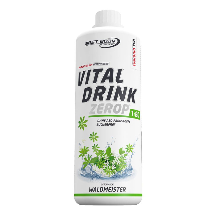 Best Body Vital Drink 1000ml Flasche Mineraldrink Waldmeister