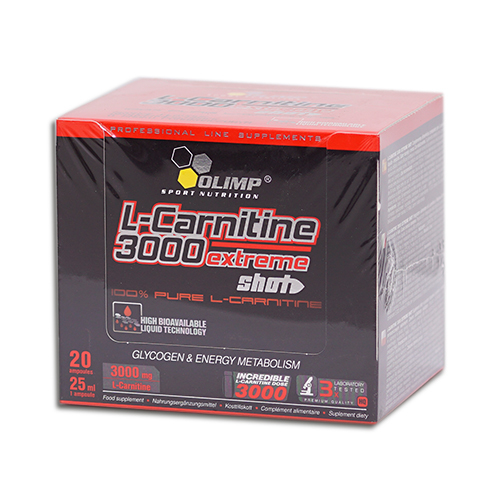 Olimp L-Carnitine Forte 3000 Extreme Shot 20 x 25 ml Kirsche