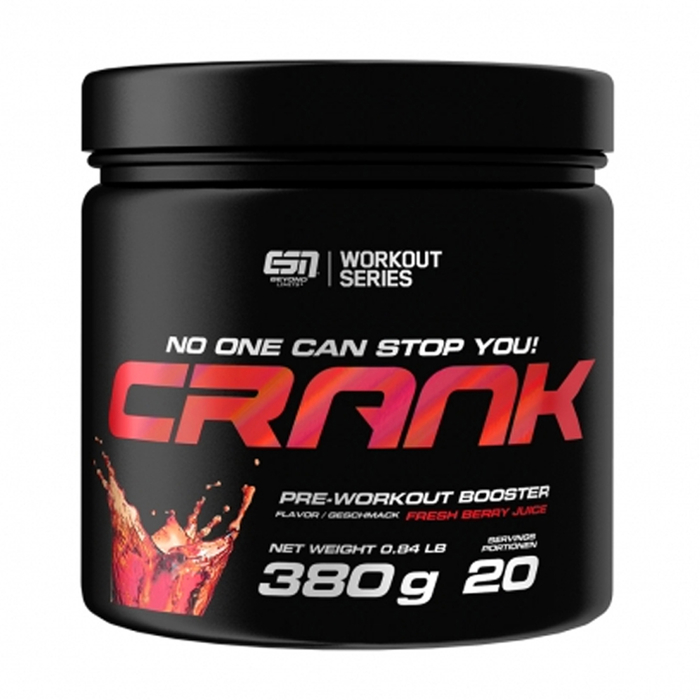 ESN CRANK Pre-Workout Booster 380g Dose Tropical Punch