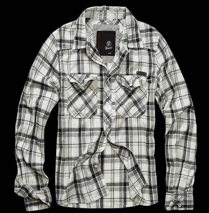 Brandit Checkshirt Fred Black Offwhite (9332) XXL
