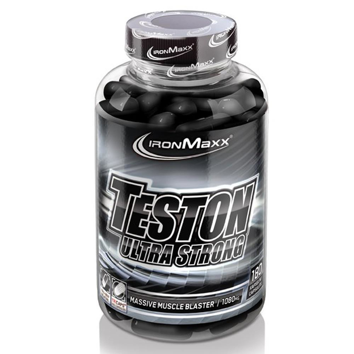 (10,15 Eur/ 100 G) Ironmaxx Teston Ultra Strong 180 Capsules Can Testosterone