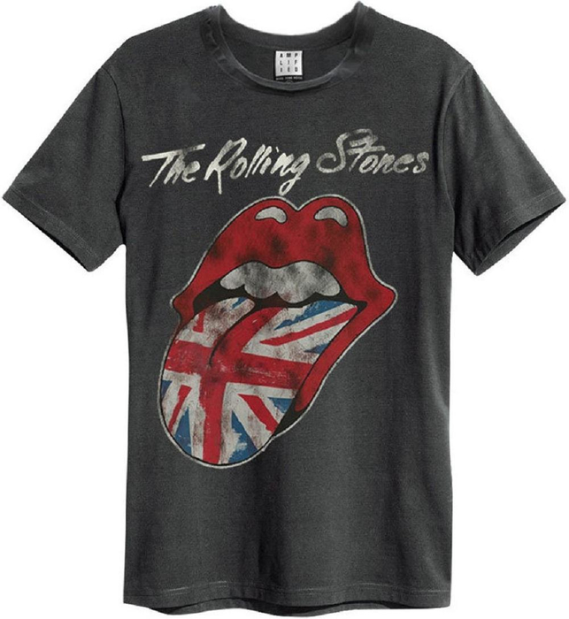 Amplified Mens Tee R.Stones UK Tonque char L