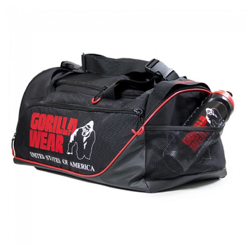 Gorilla Wear USA Jerome Gym Bag Sporttasche Black/Red