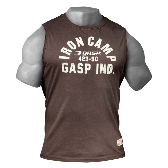 GASP Thowback Sleeveless Shirt Tank Top Timber M