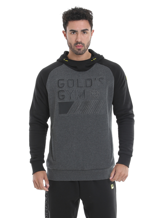 Golds Gym Mens Pullover Embossed Hoodie XL
