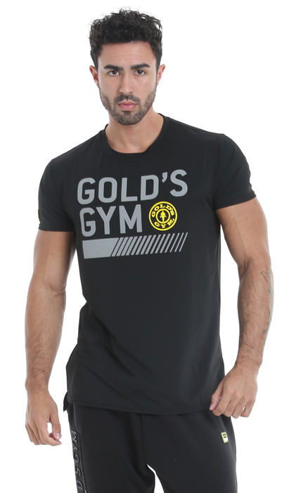 Golds Gym Crew Neck Performance T-Shirt Black