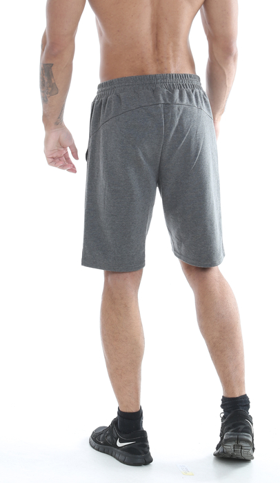 Golds Gym Embossed Short Charcoal Marl L