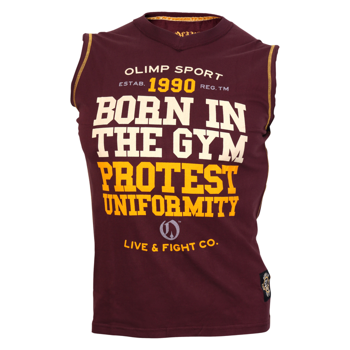 Olimp Live & Fight Born In The Gym PROTEST Tank Top Burgunder