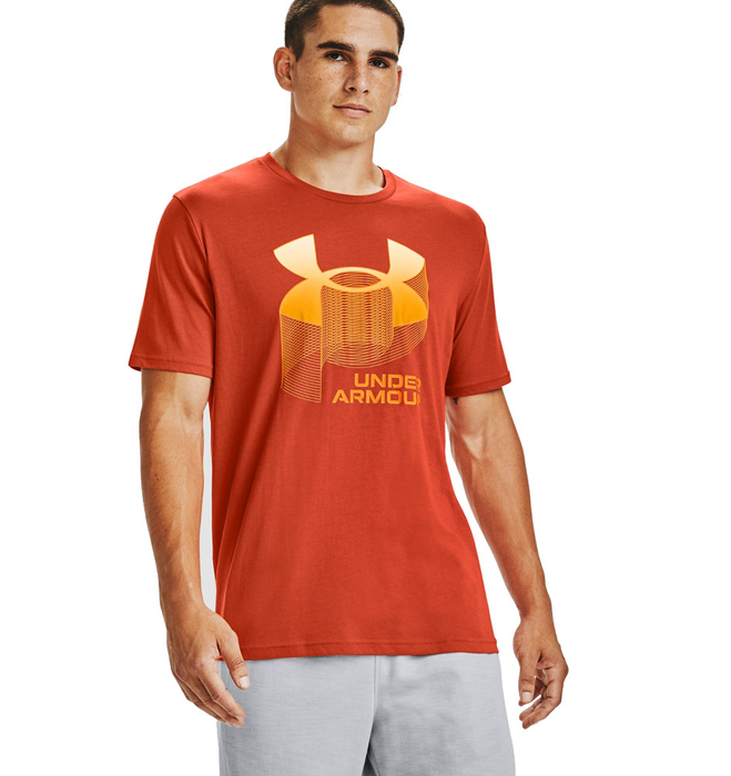Under Armour Big Logo Wordmark T-Shirt Orange