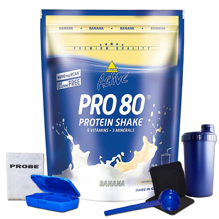 Inko Active Pro 80 500g Beutel + Bonus Peanut Cream Pillenbox