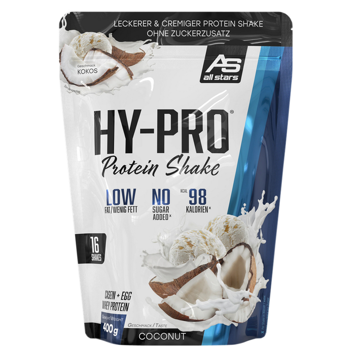 All Stars Hy-Pro Protein Shake 85 Beutel 400g Coconut