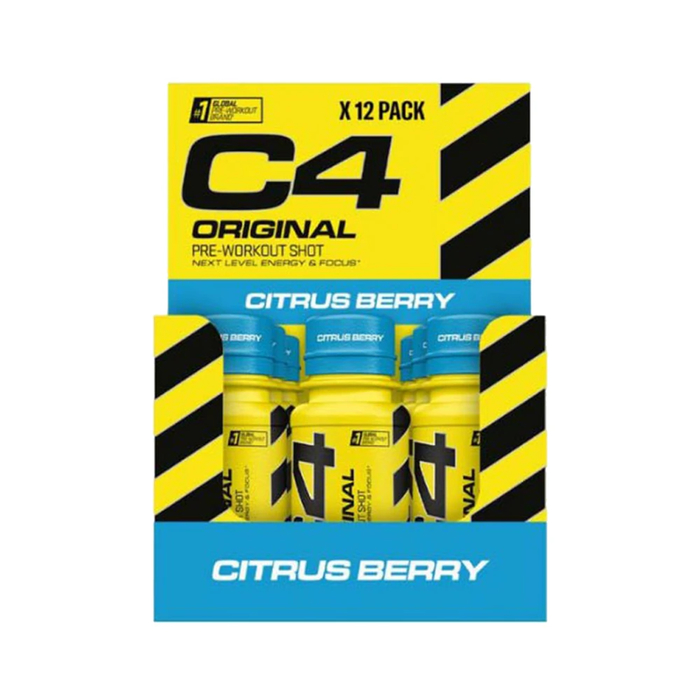 Cellulor C4 Original Pre-Workout Shot 12 x 60ml Flasche Citrus Berry