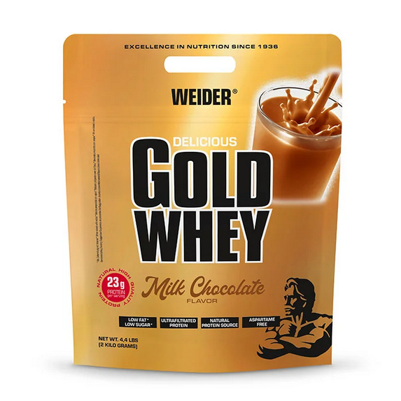 MHD 07/24 Weider Delicious Gold Whey Protein 2000g Beutel Schoko